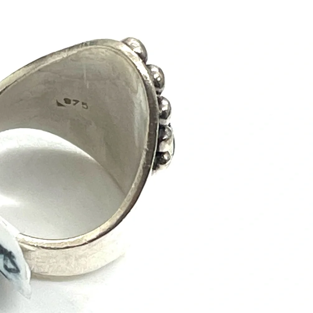Sterling .975 Southwest Turquoise Ring Sz. 5.5